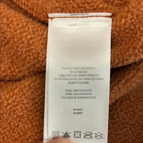 Mountain Hardwear Men's XL Tech Full Zip Jacket Burnt Orange - Picture 7 of 10